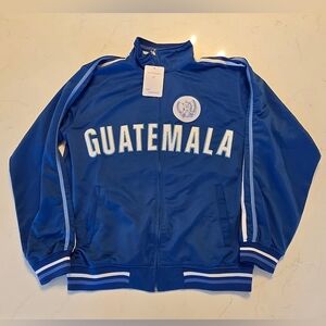 Guatemala 502 Full Zip Striped Soccer Track Jacket Men's Size Large Blue White
